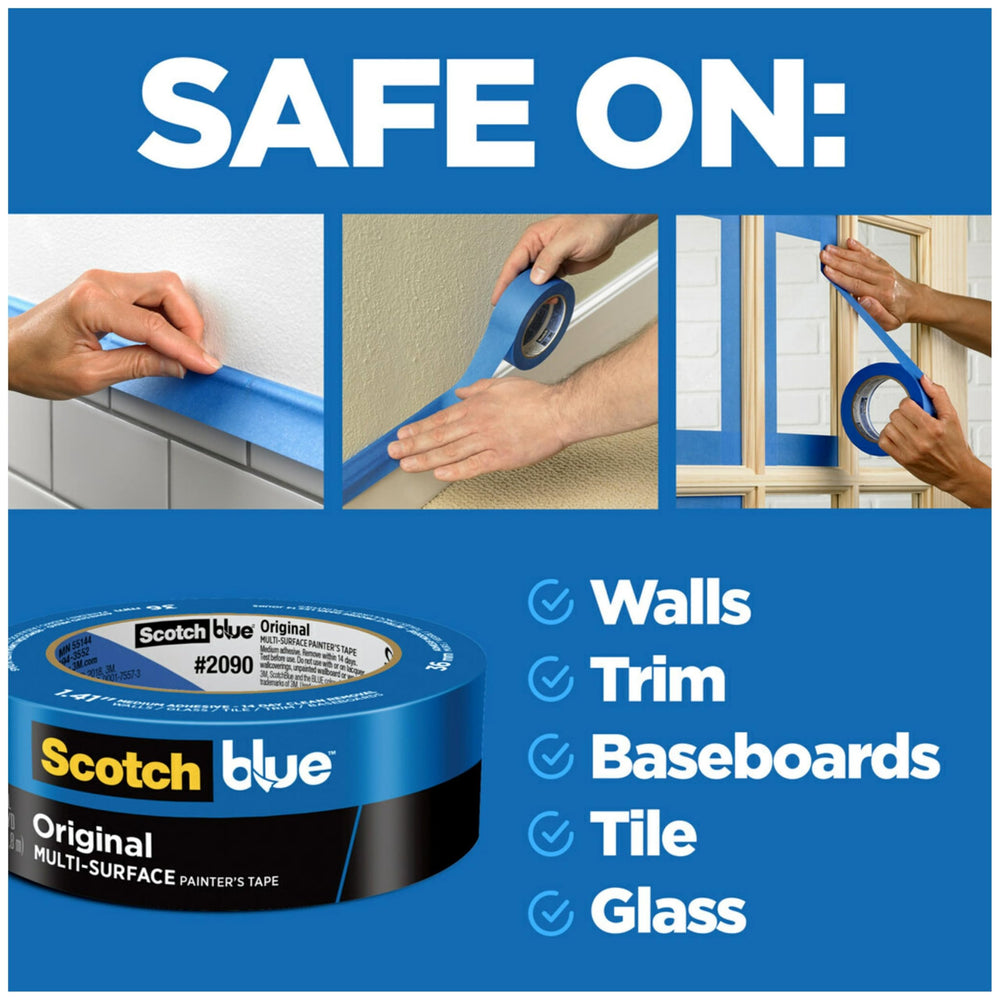 ScotchBlue close-up of tape texture highlighting consistent backing and precise edges