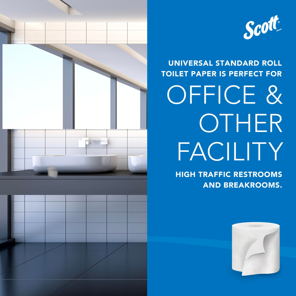 Scott Professional open case showing protected individually wrapped rolls benefit