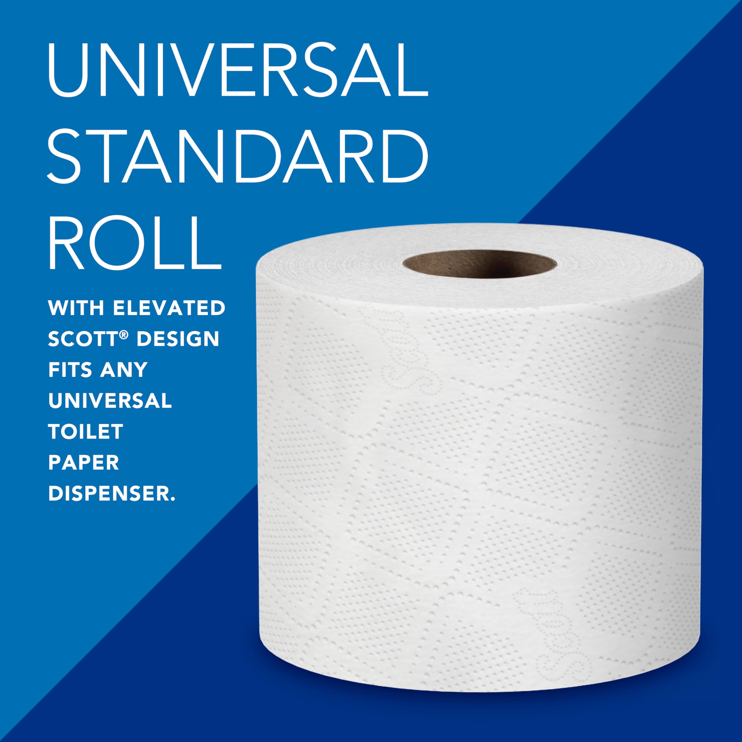 Scott Professional roll loaded in dispenser for quick refilling benefit
