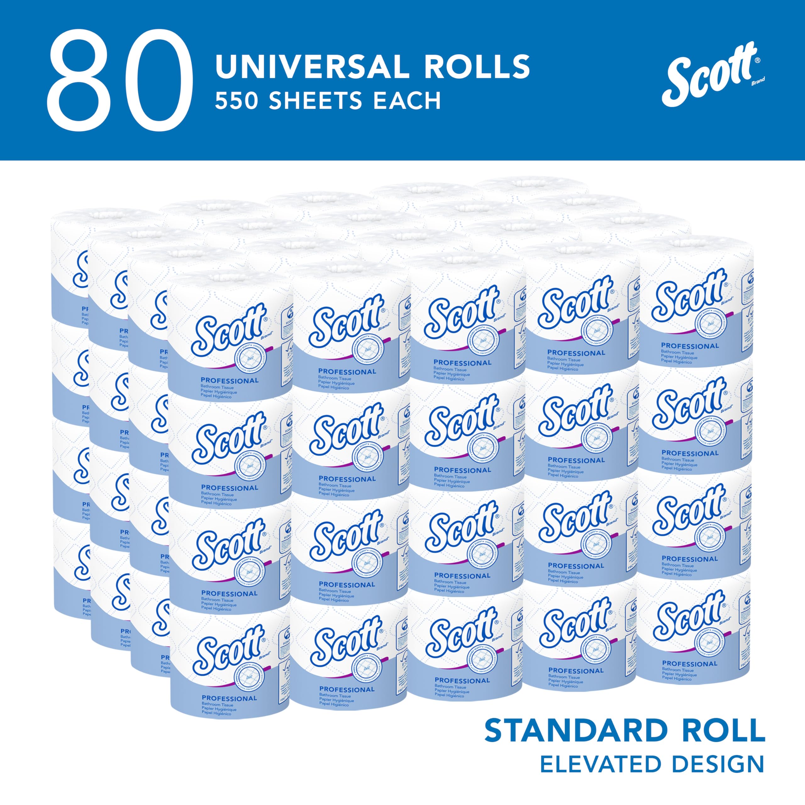 Scott Professional single roll individually wrapped for cleanliness benefit