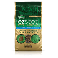 Scotts EZ Seed bag front showing product branding and benefit of easy patching