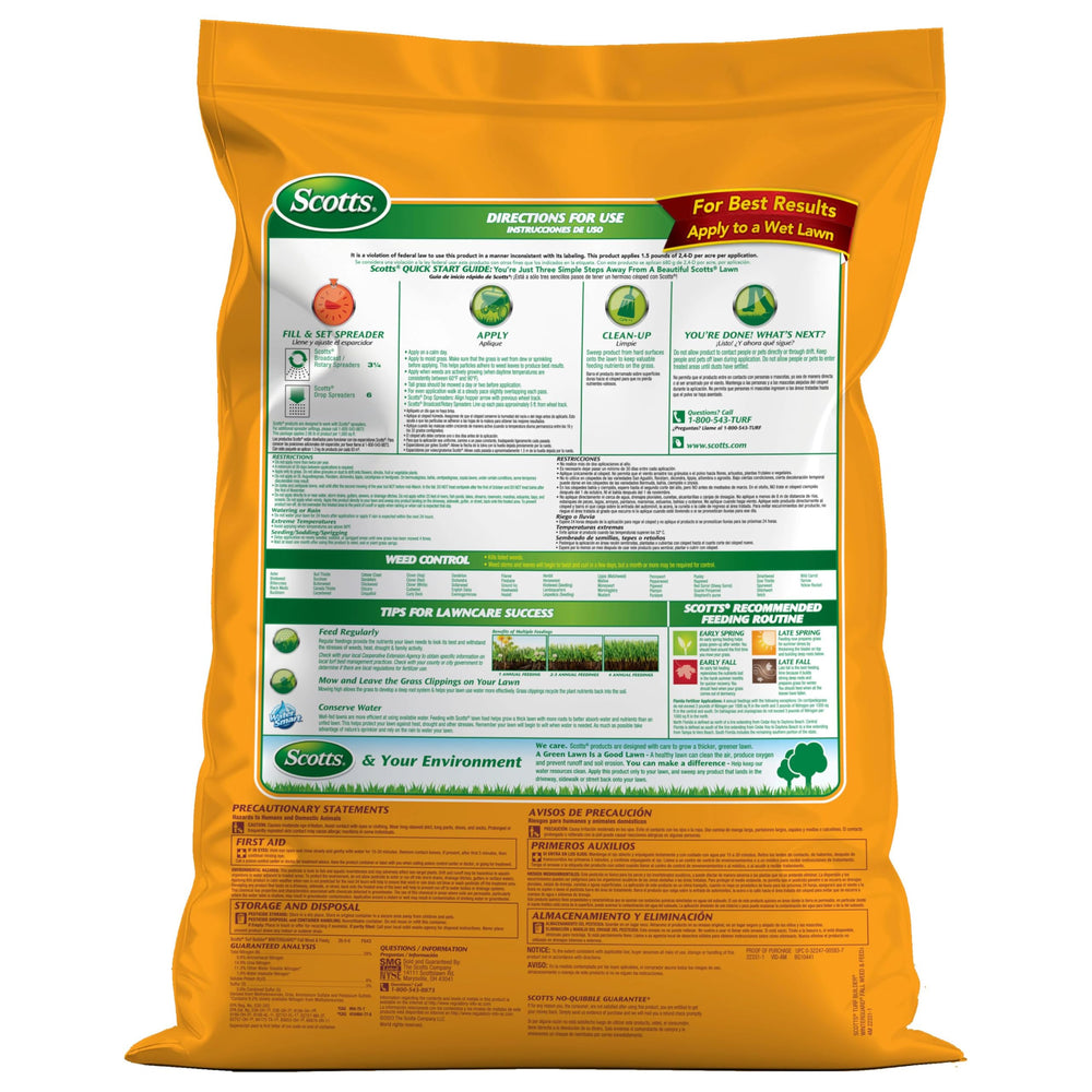 Scotts WinterGuard granules texture for even spread and adherence benefit