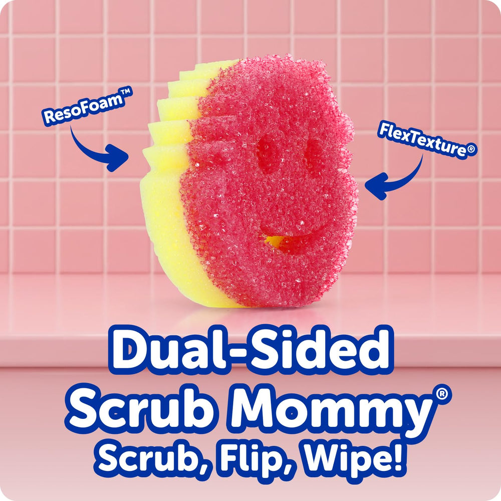 Scrub Daddy close-up of FlexTexture surface demonstrating temperature response