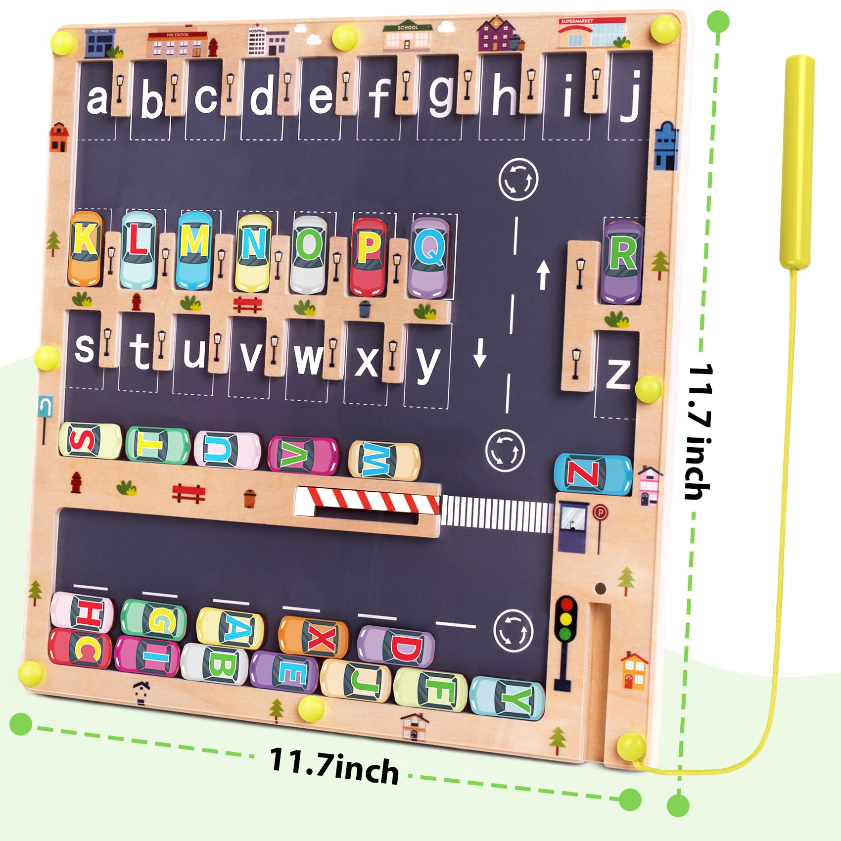 Scuwtocn child playing with the magnetic maze illustrating engagement and learning