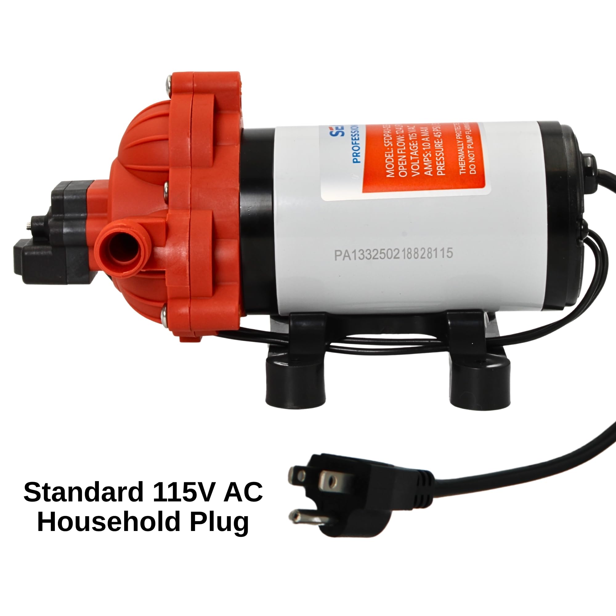 SEAFLO inlet strainer and included fittings ready for quick installation benefit