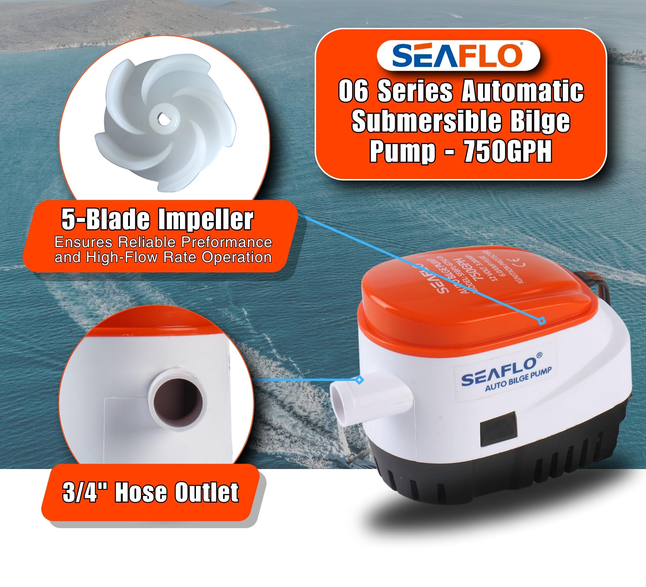 SEAFLO ignition-protection badge emphasizing safe enclosed compartment use