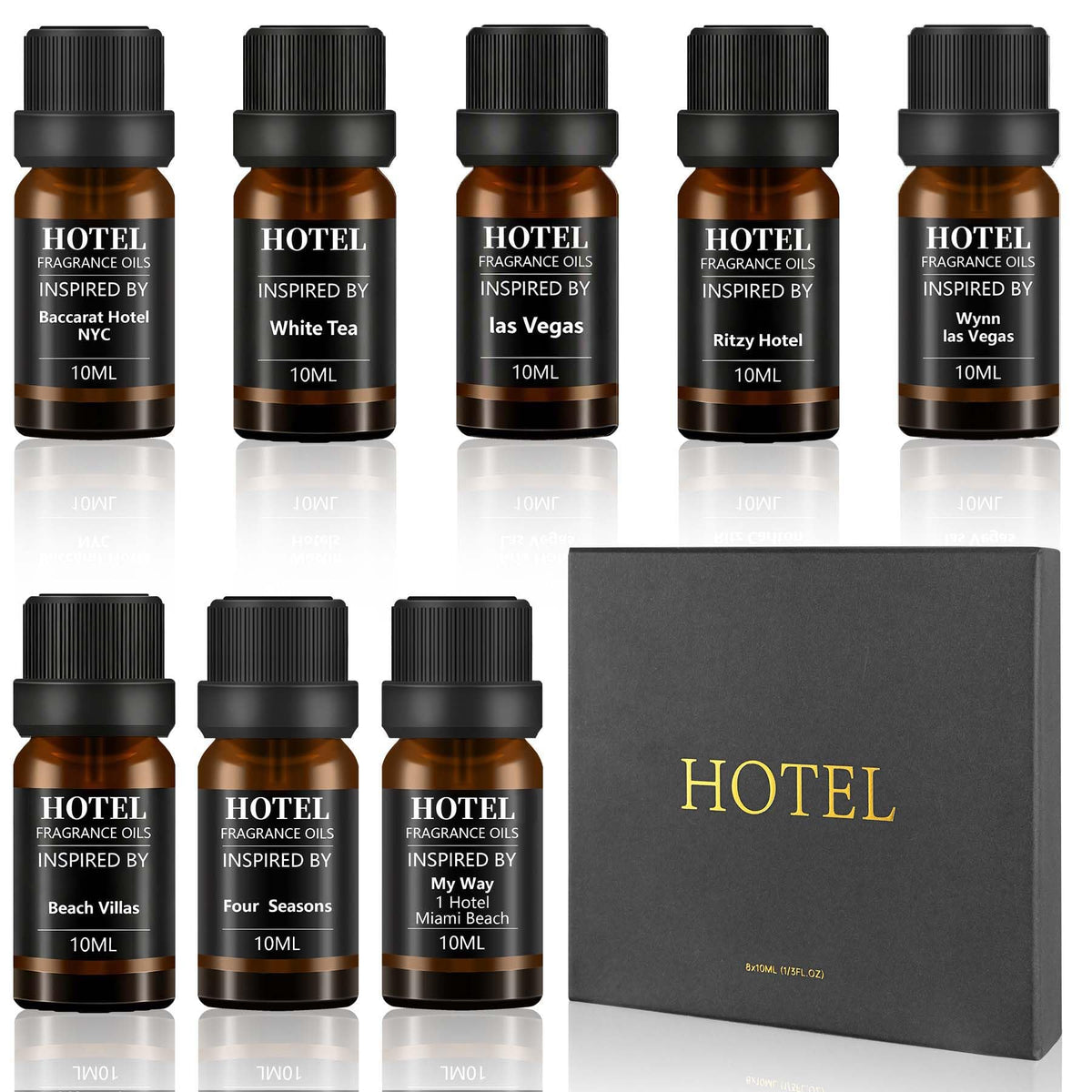 SEAMOSH front packaging showing luxury hotel scent set and premium finish