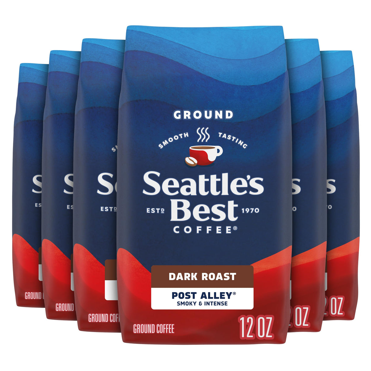 Seattle's Best Coffee front packaging showing product identity and convenience