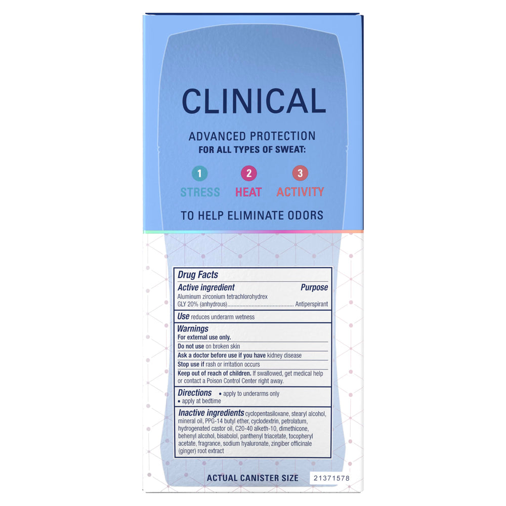Secret clinical strength stick and outer box staged for product set presentation