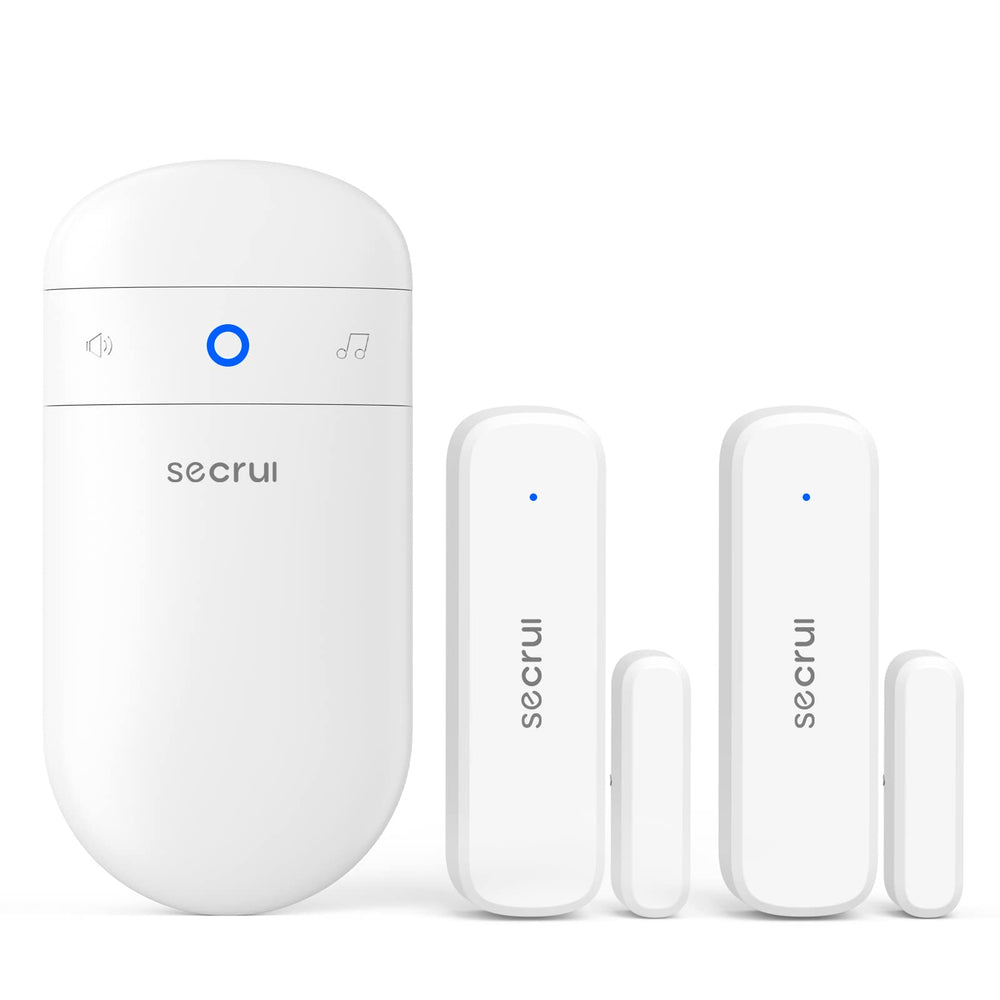 SECRUI front receiver and two sensors showing compact, immediate alerts