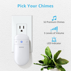 SECRUI receiver LED and volume controls highlighting customizable audible alerts
