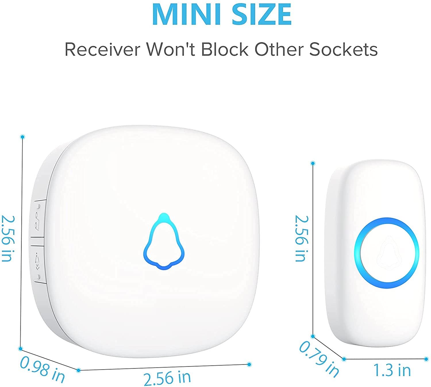 SECRUI waterproof button closeup highlighting weatherproof durability benefit
