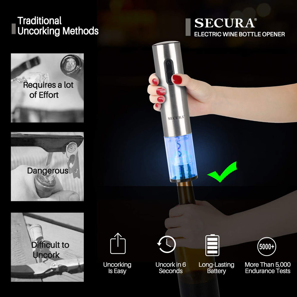 Secura transparent mechanism close-up showing corkscrew action for accuracy