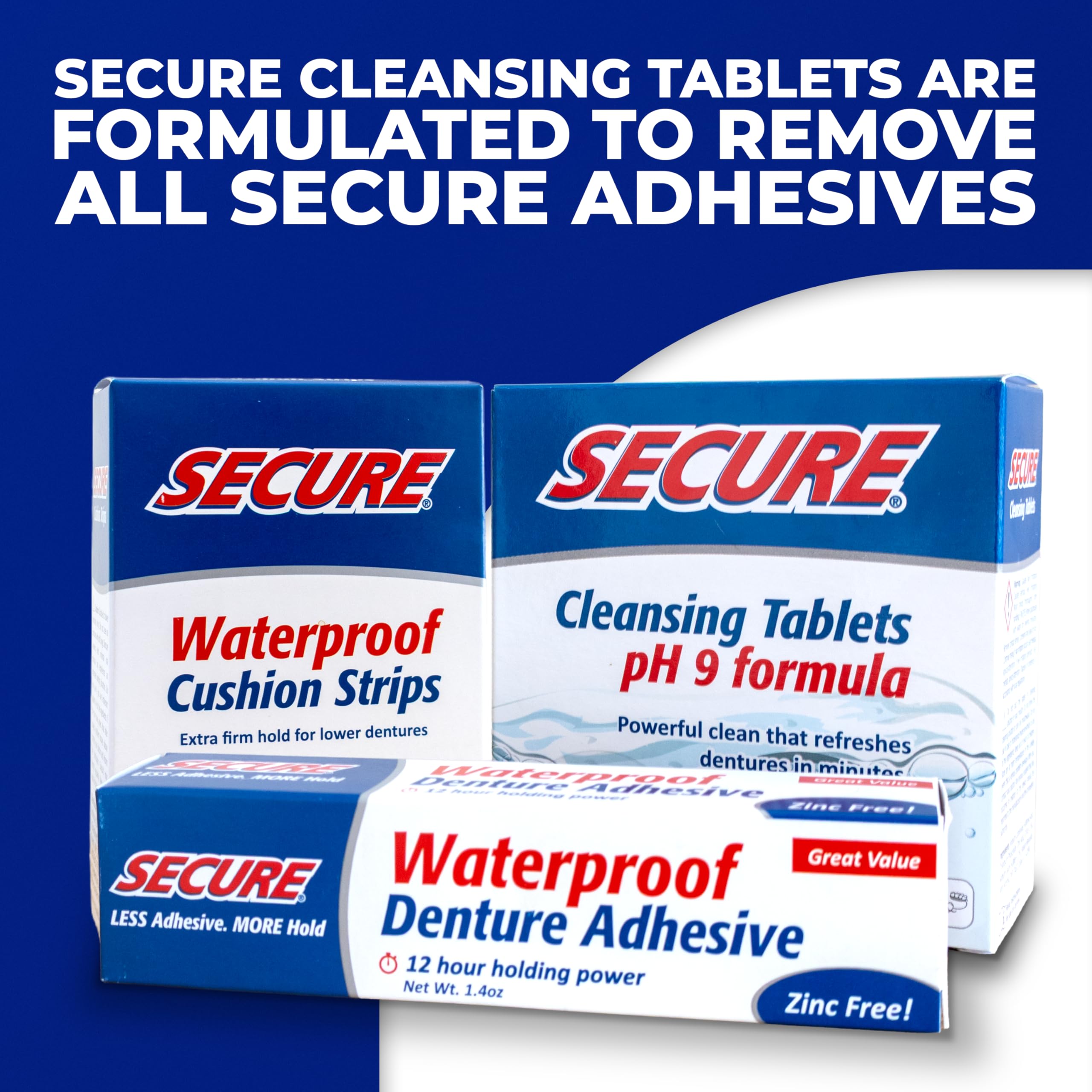 Secure two-pack stacked to display value and backup supply benefit