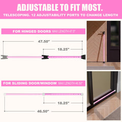 SECURITYMAN detail of sliding-door cap for alternate locking and travel versatility