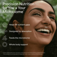 Seed DM-02 capsule close-up highlighting texture and easy swallowing benefit