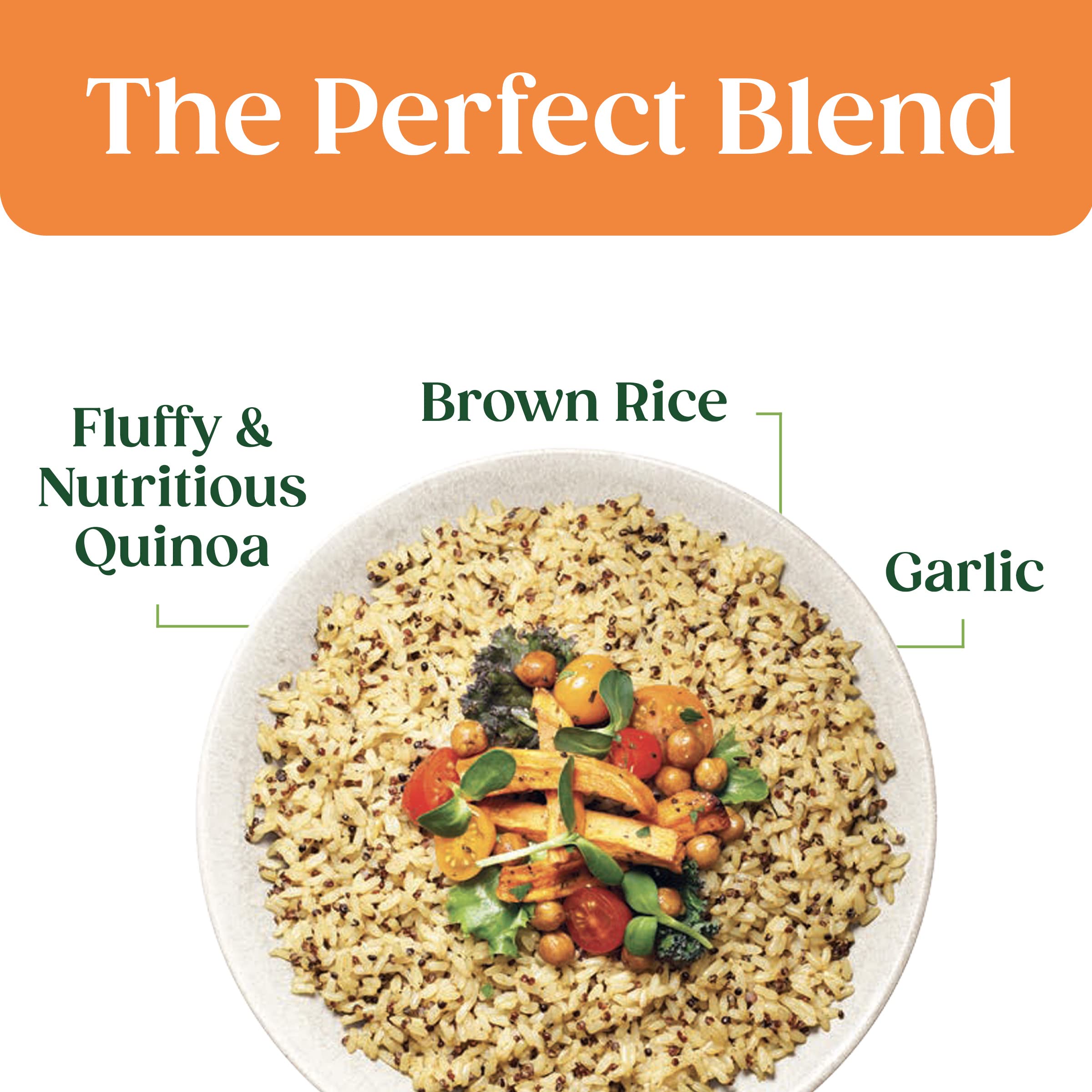 SEEDS OF CHANGE bowl with kale and vegetables showing versatile meal pairing