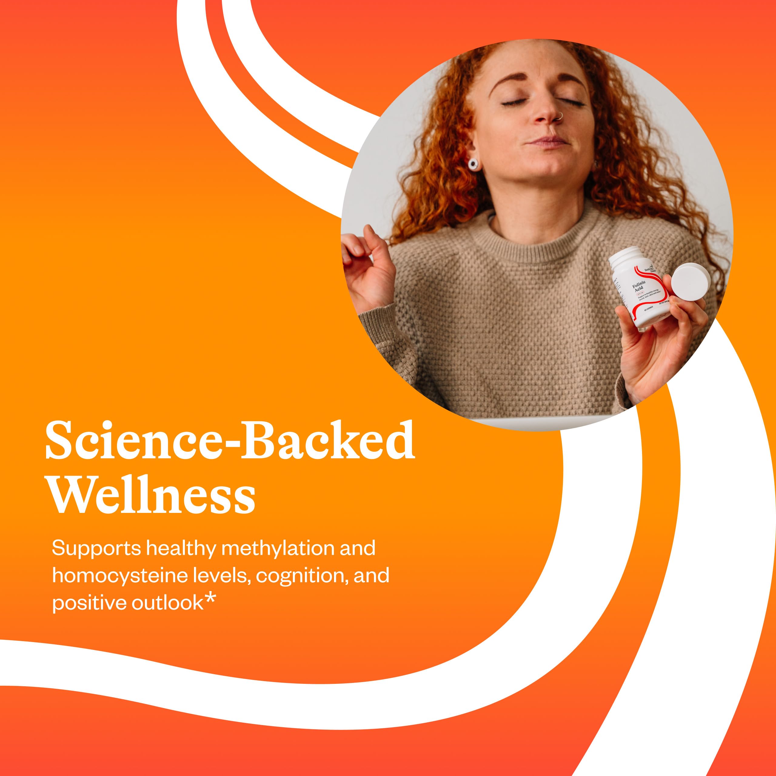 Seeking Health supplement facts and ingredient label highlighting methyl-free folate