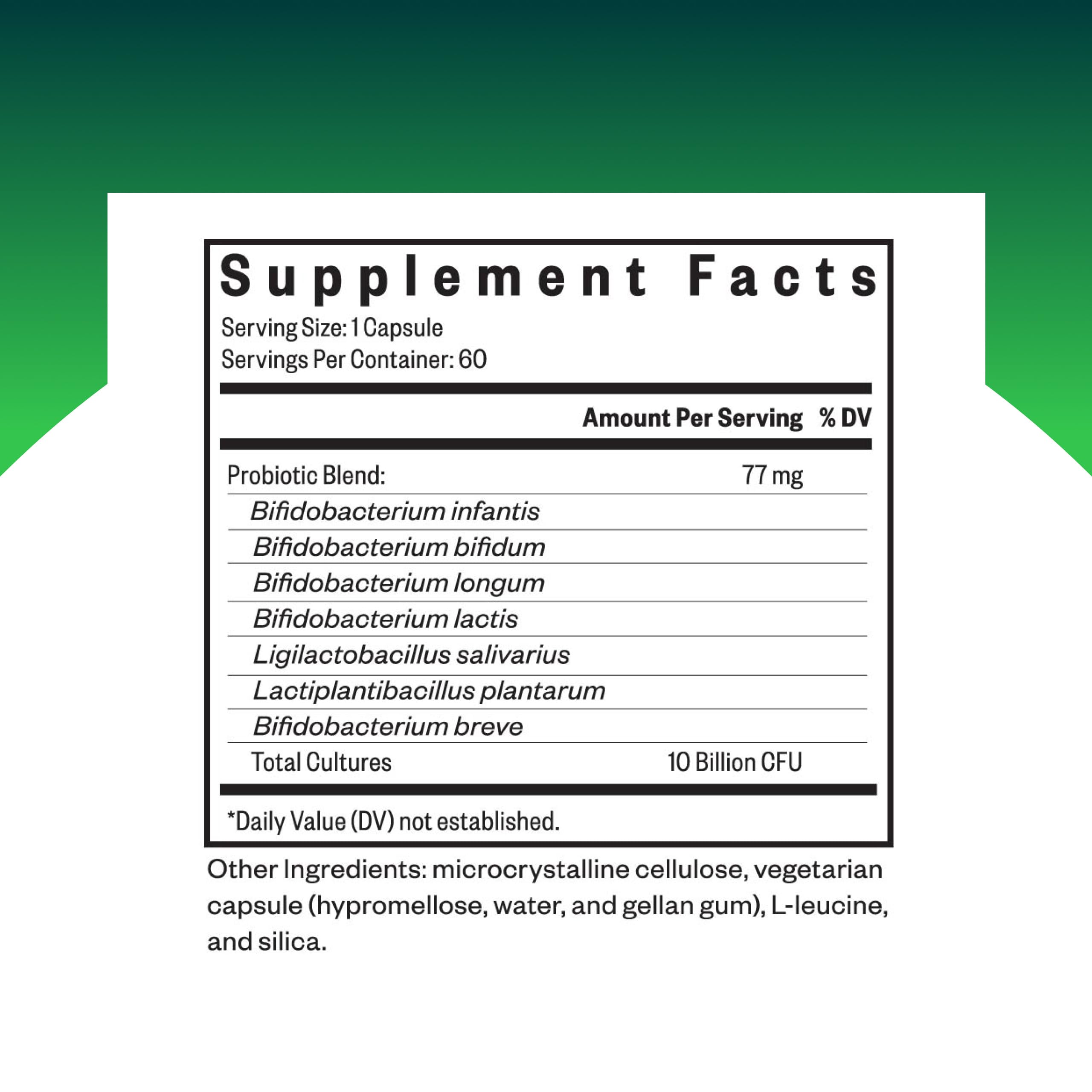 Seeking Health single capsule close-up displaying vegetarian capsule texture and easy swallowing benefit