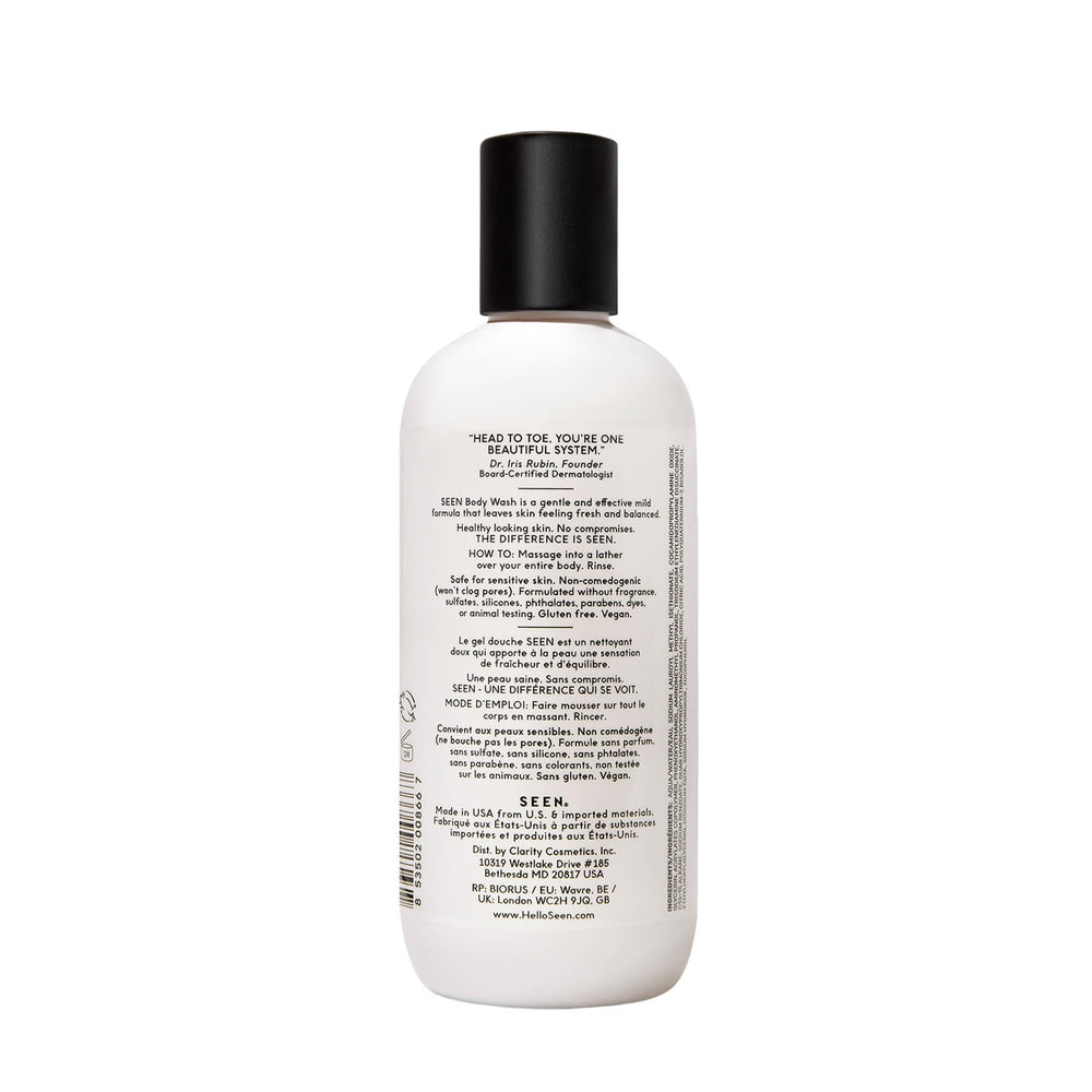 SEEN foamy texture close-up demonstrating gentle cleansing benefit