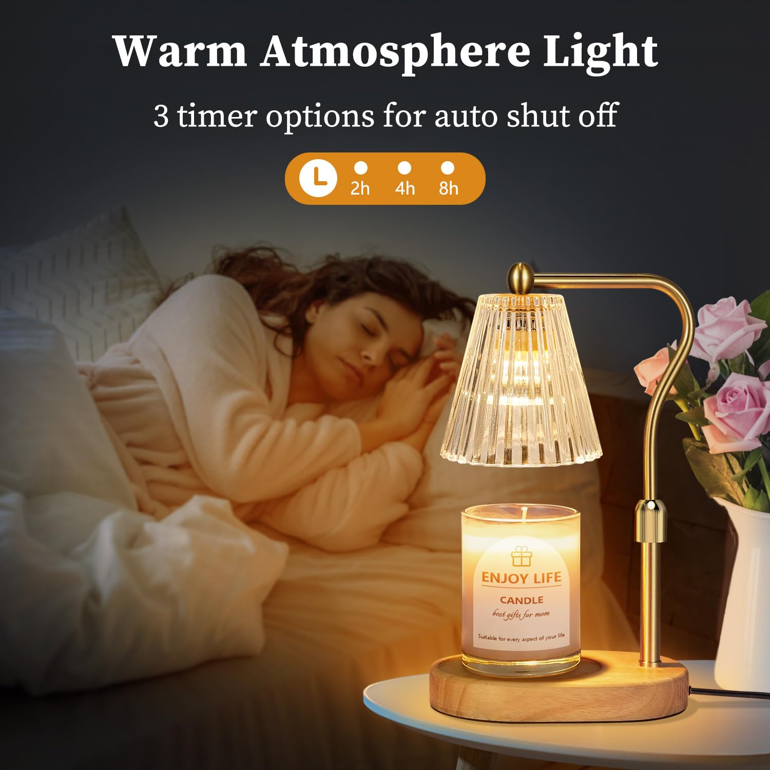 seenlast adjustable pole detail highlighting height control for different jar candle sizes