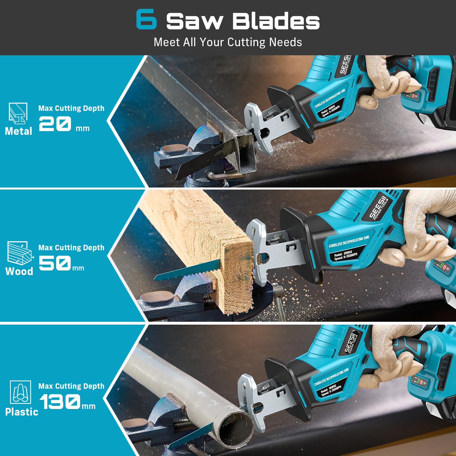 SEESII built-in LED illuminating under a shelf improving visibility and precision