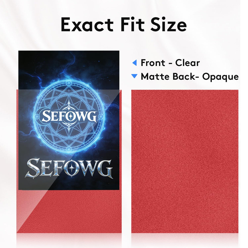 SEFOWG sleeves held and shuffled demonstrating smooth handling and consistent shuffles