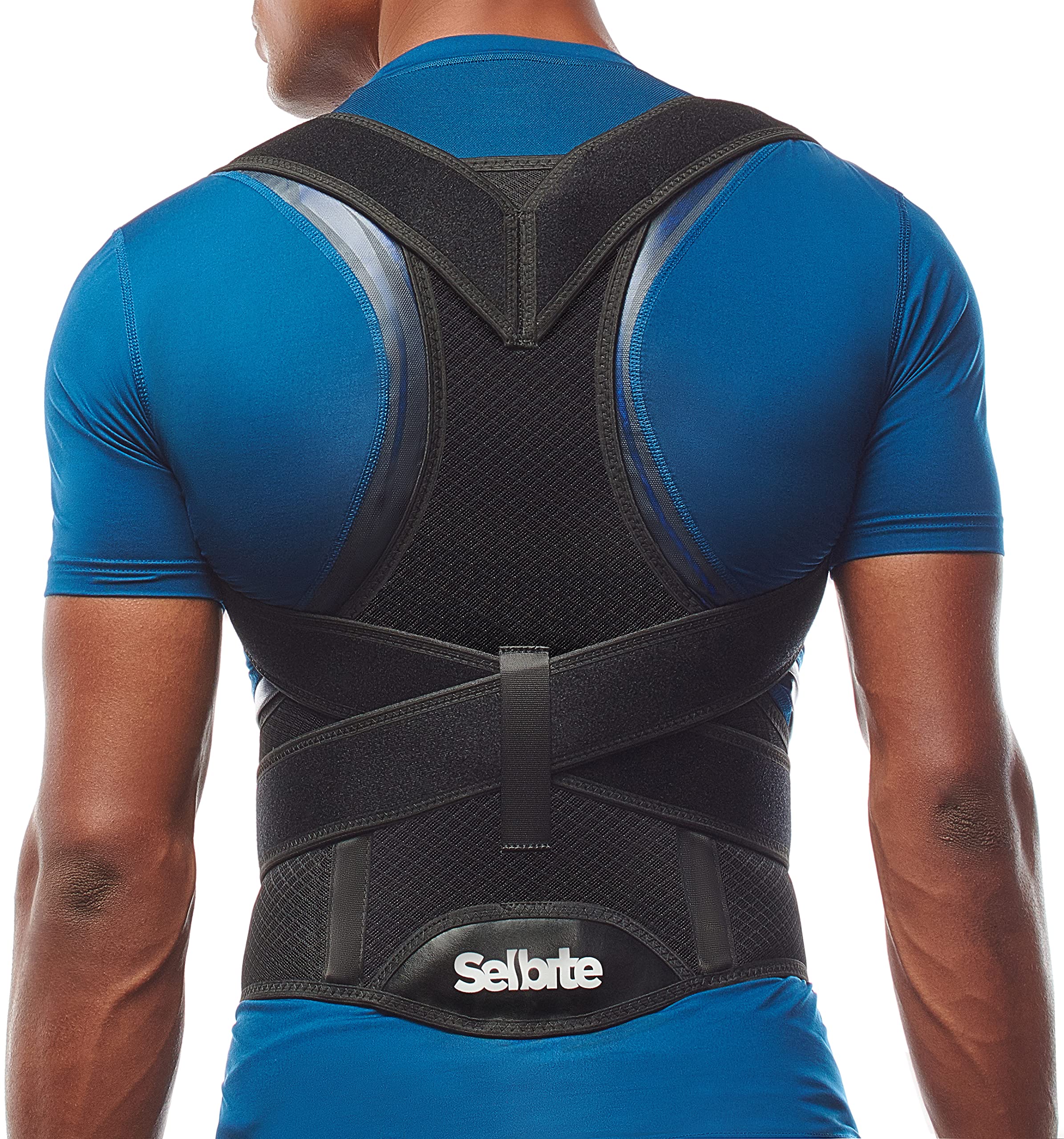 Selbite front view of large posture corrector showing full support and comfort