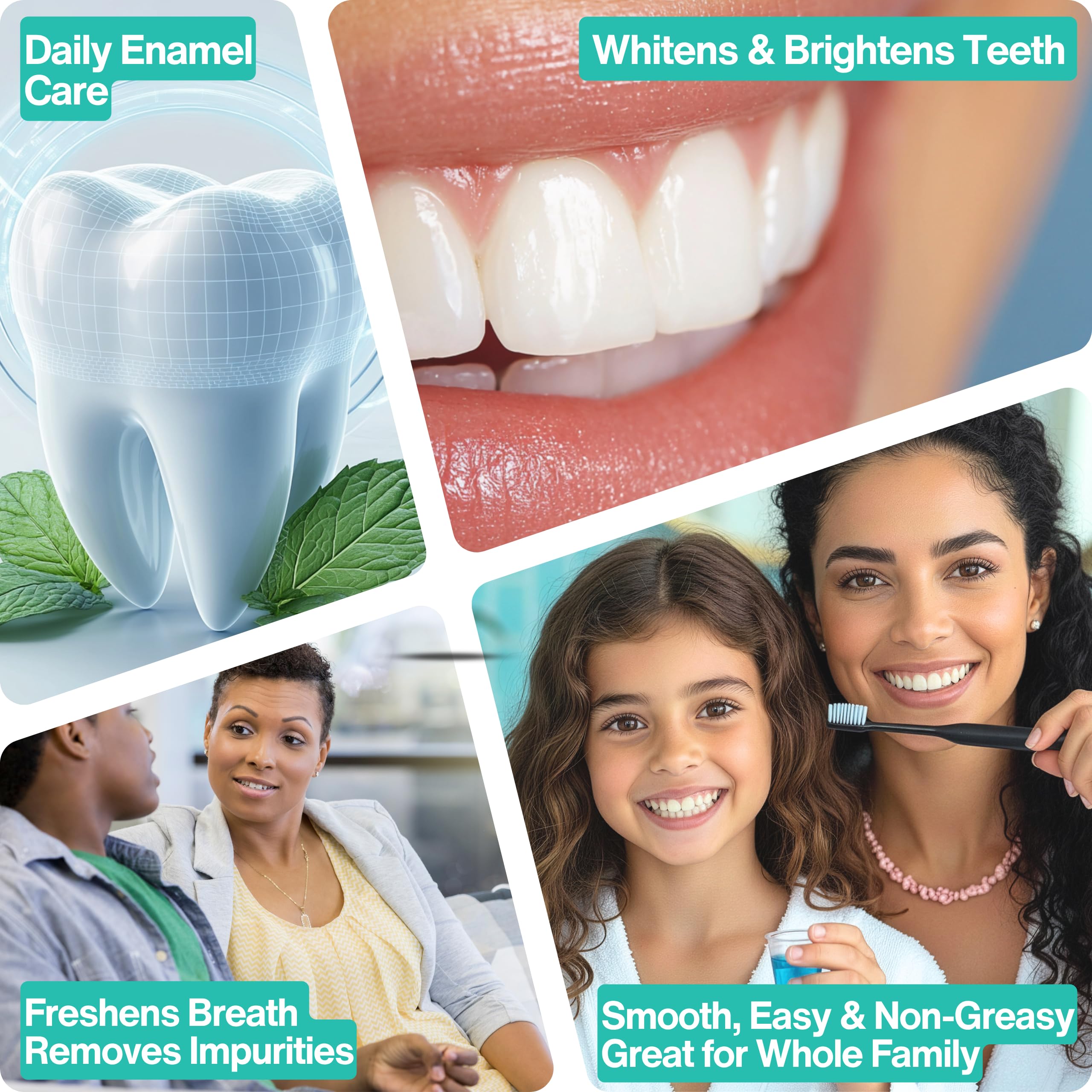 SELFWISE organic peppermint spearmint tea tree ingredients for fresh breath