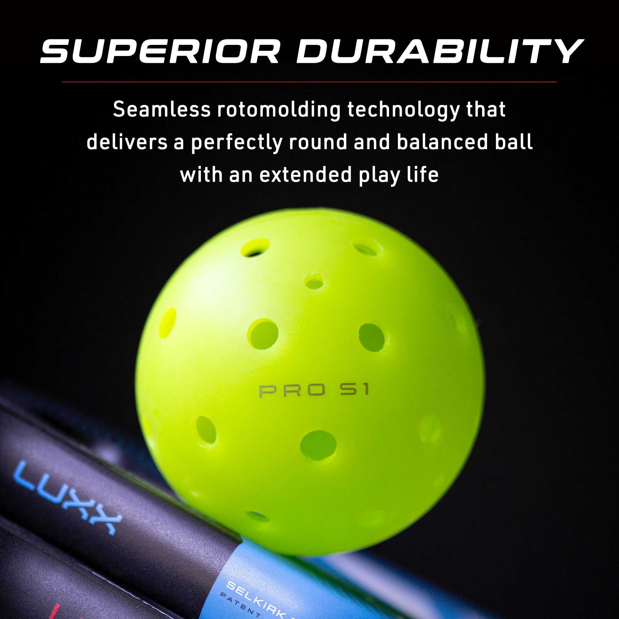 Selkirk Sport ball in play illustrating consistent bounce and control