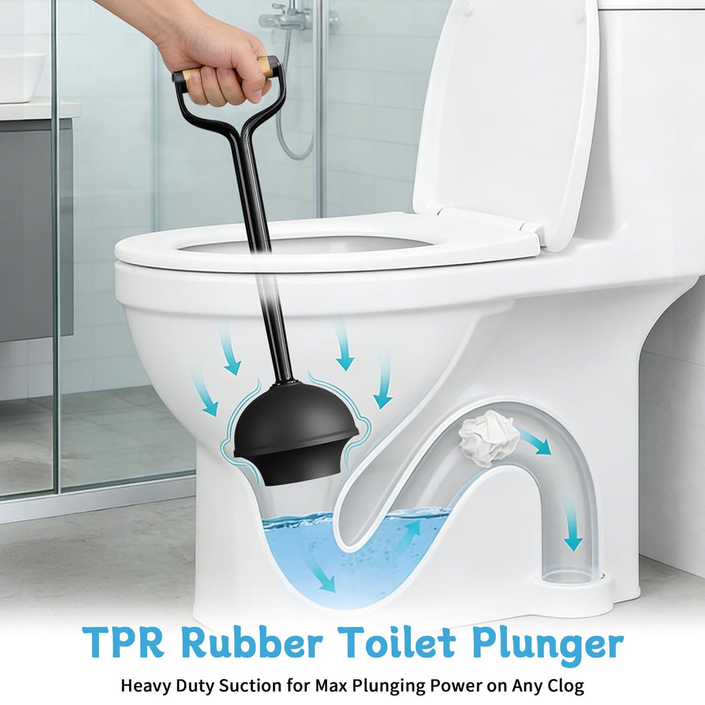 Sellemer plunger cup detail highlighting heavy-duty rubber for powerful suction and unclogging