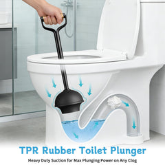 Sellemer plunger cup detail highlighting heavy-duty rubber for powerful suction and unclogging