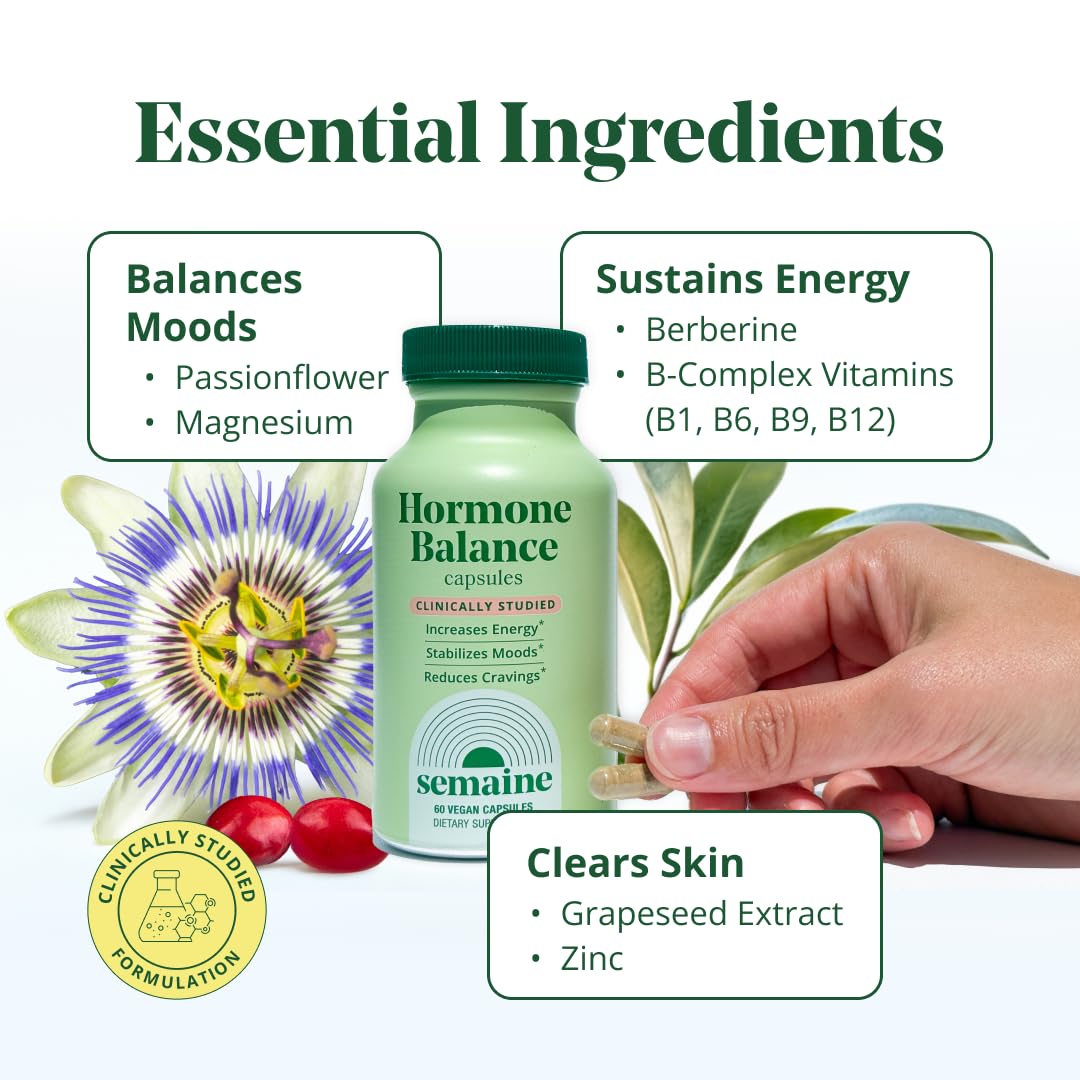Semaine capsules in hand for size comparison and convenient daily use benefit