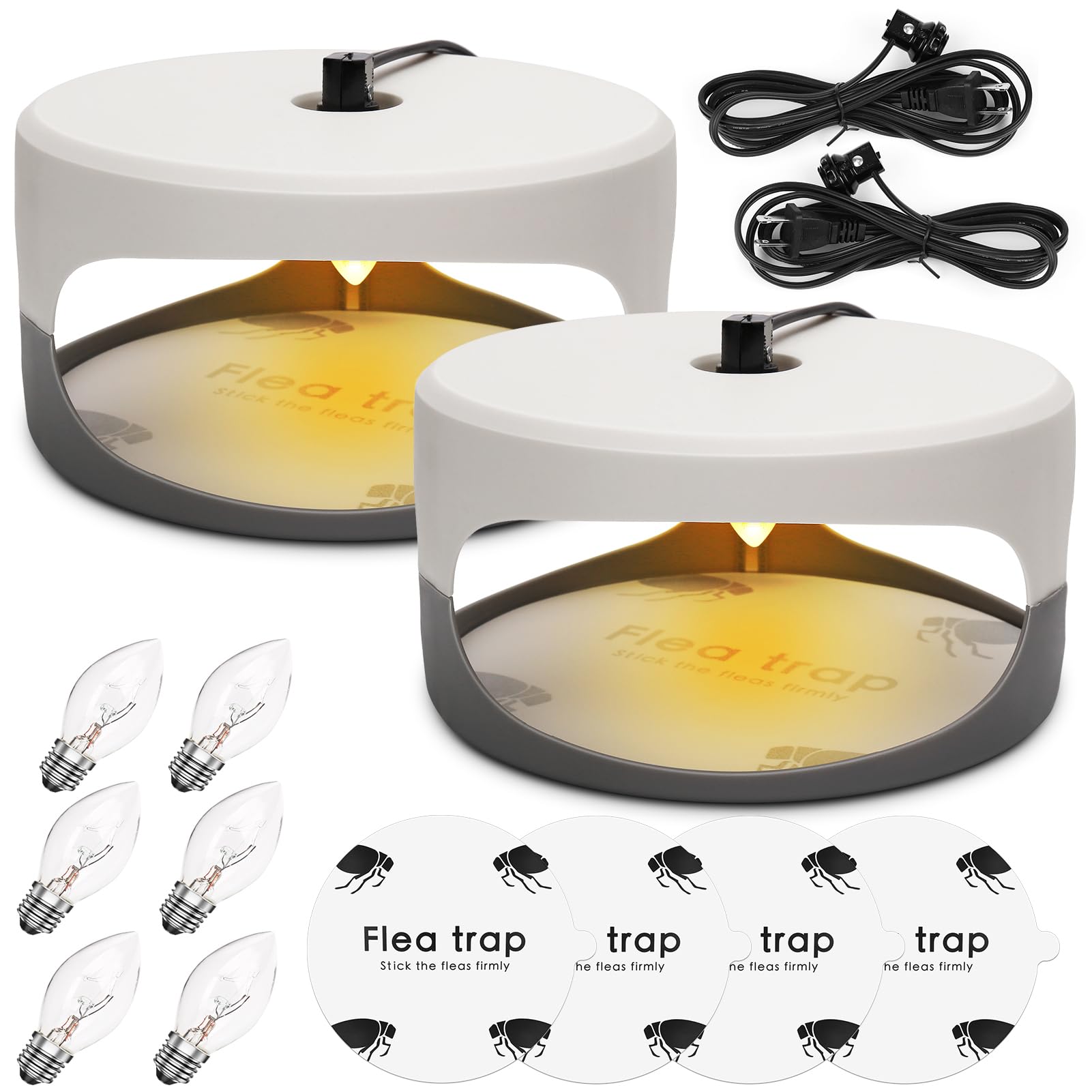 SENITEK EARPADS front view of plug-in flea trap showing compact design and benefit of discreet protection