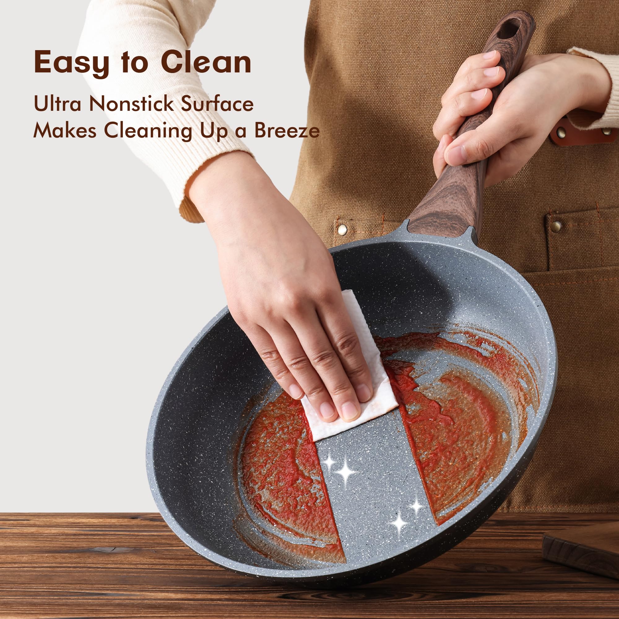 SENSARTE stainless steel magnetic base view showing induction-ready benefit