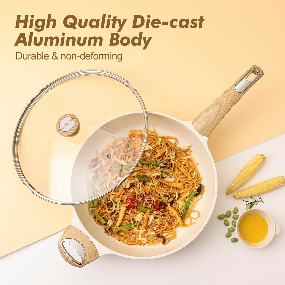 SENSARTE stainless steel induction base showing compatibility and warp-resistant stability