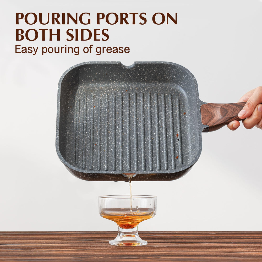 SENSARTE pan in use grilling steak with visible char for restaurant-style results