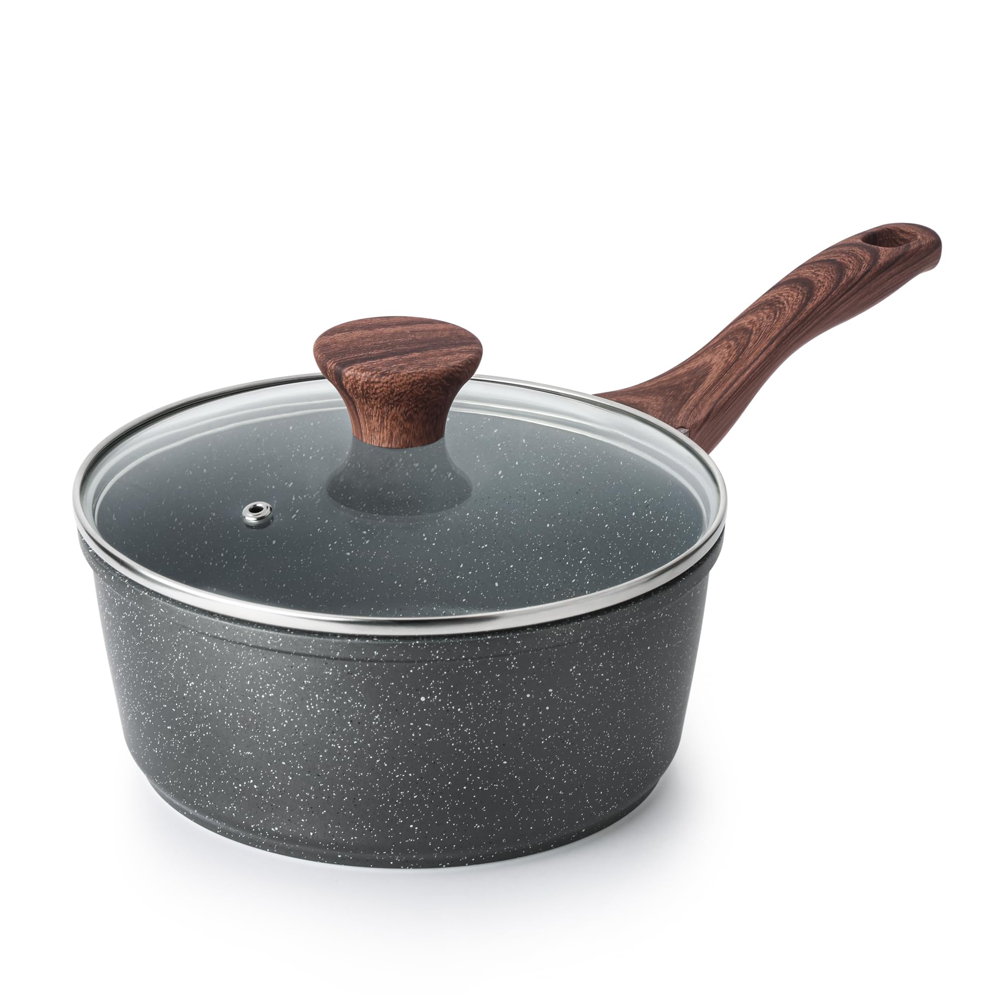 SENSARTE saucepan front view showing compact pot and lid for easy cooking