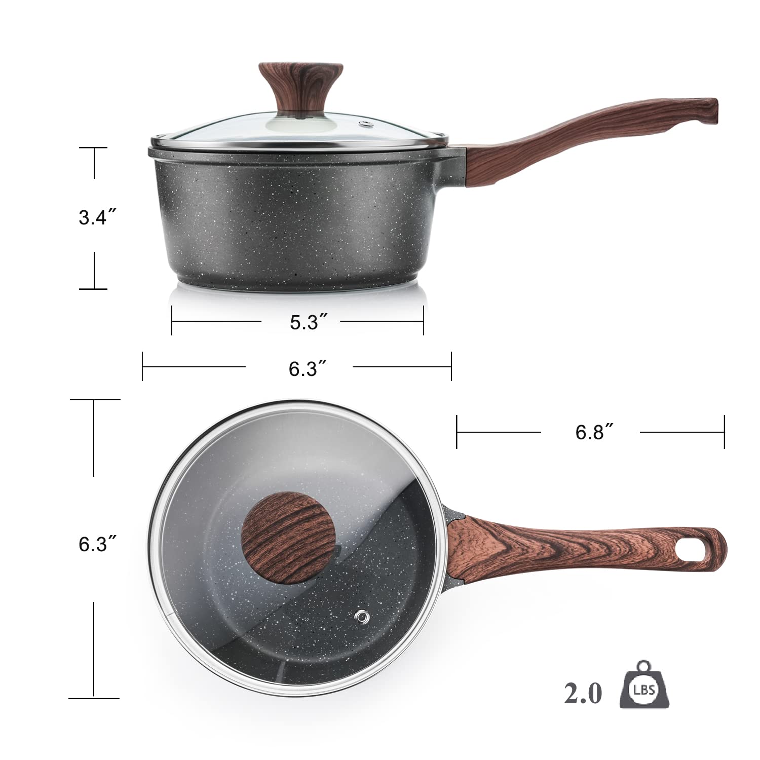 SENSARTE saucepan on countertop in kitchen scene illustrating everyday use