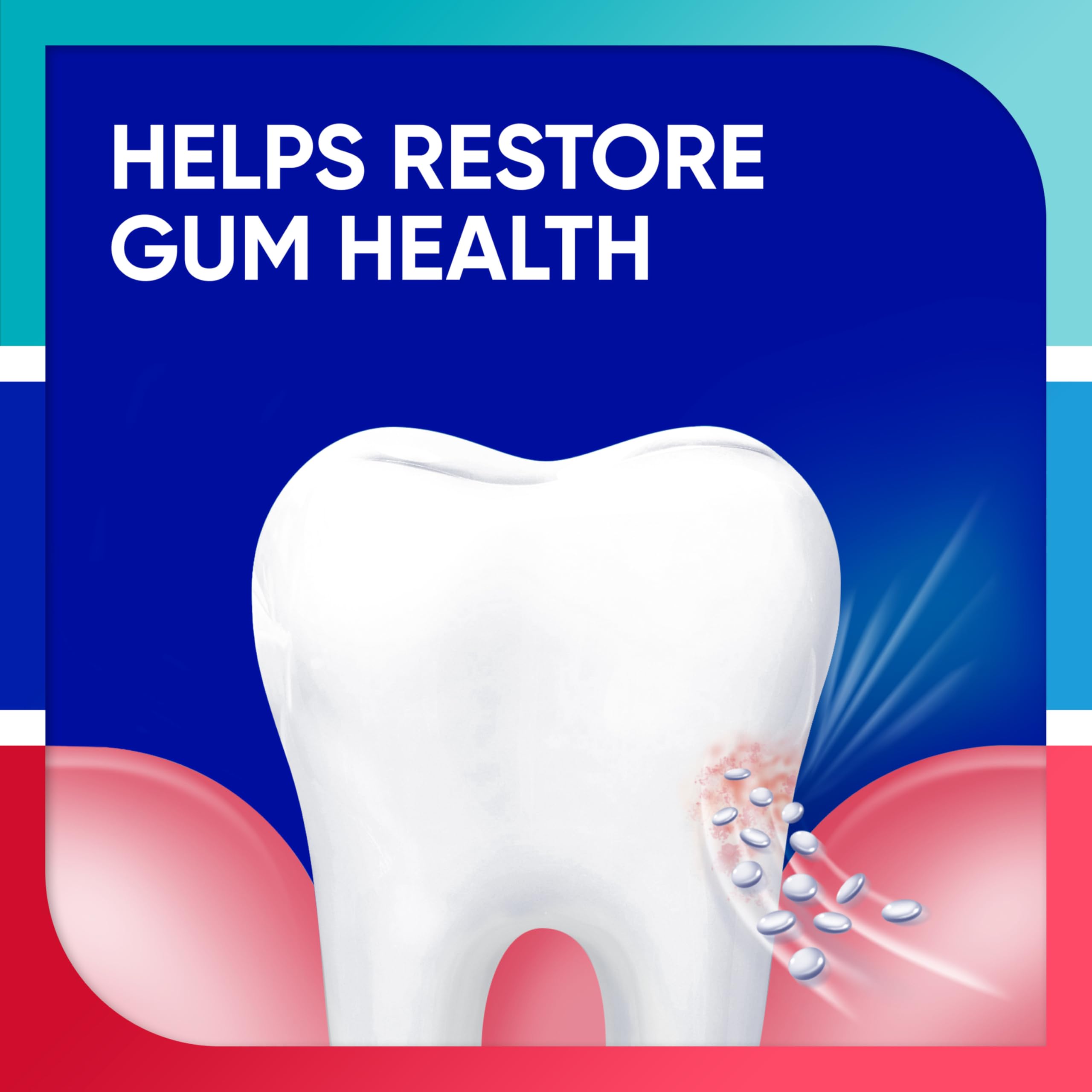 Sensodyne tube with cap off and mint paste dispensed showing gentle texture and easy application benefit