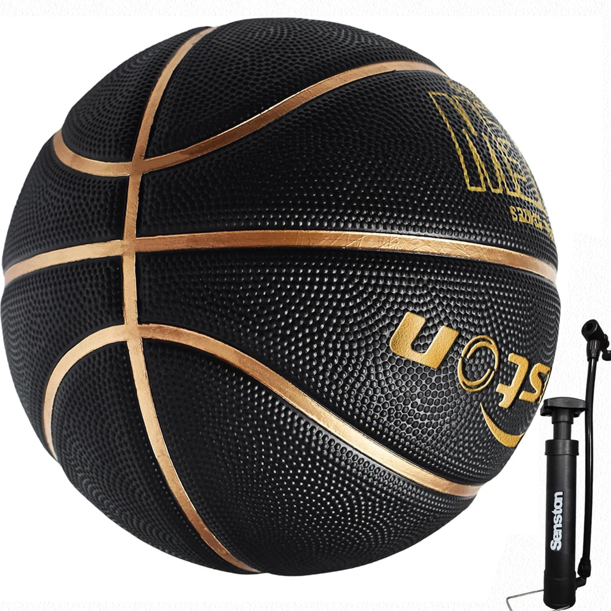 Senston front view showing full-size ball and bold colors for visibility