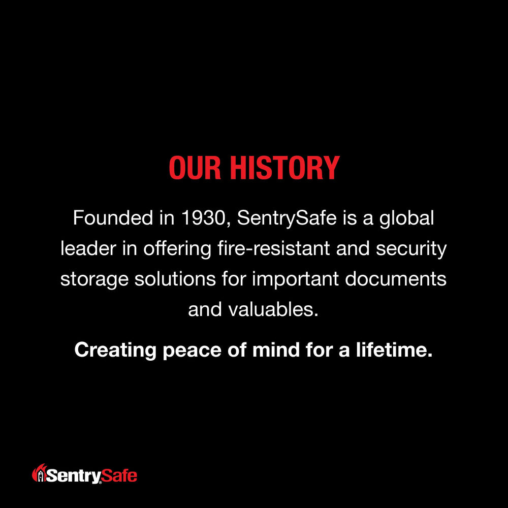 SentrySafe on office shelf in lifestyle scene offering discreet security