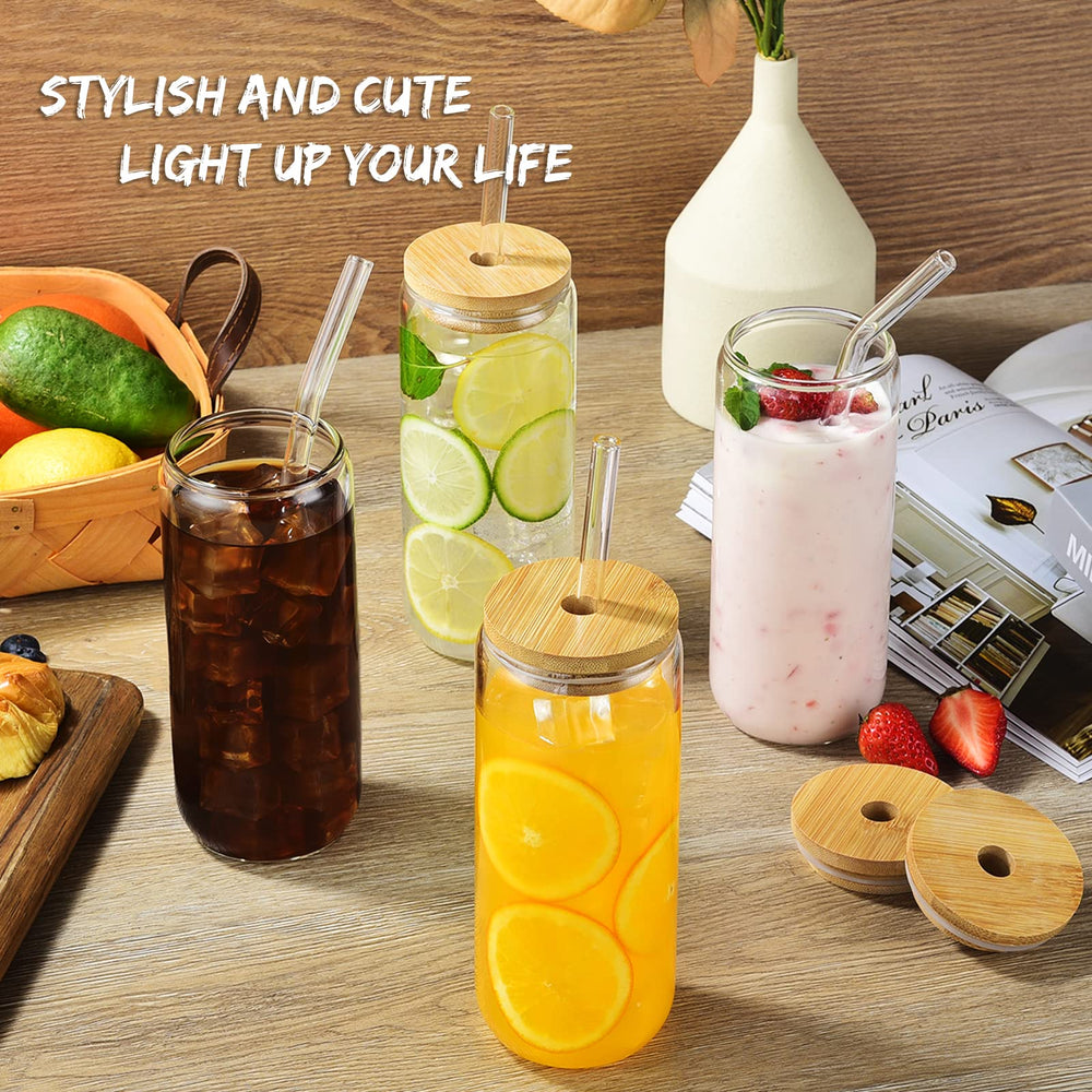 SENTVEND glass straw detail emphasizing reusable, eco-friendly drinking