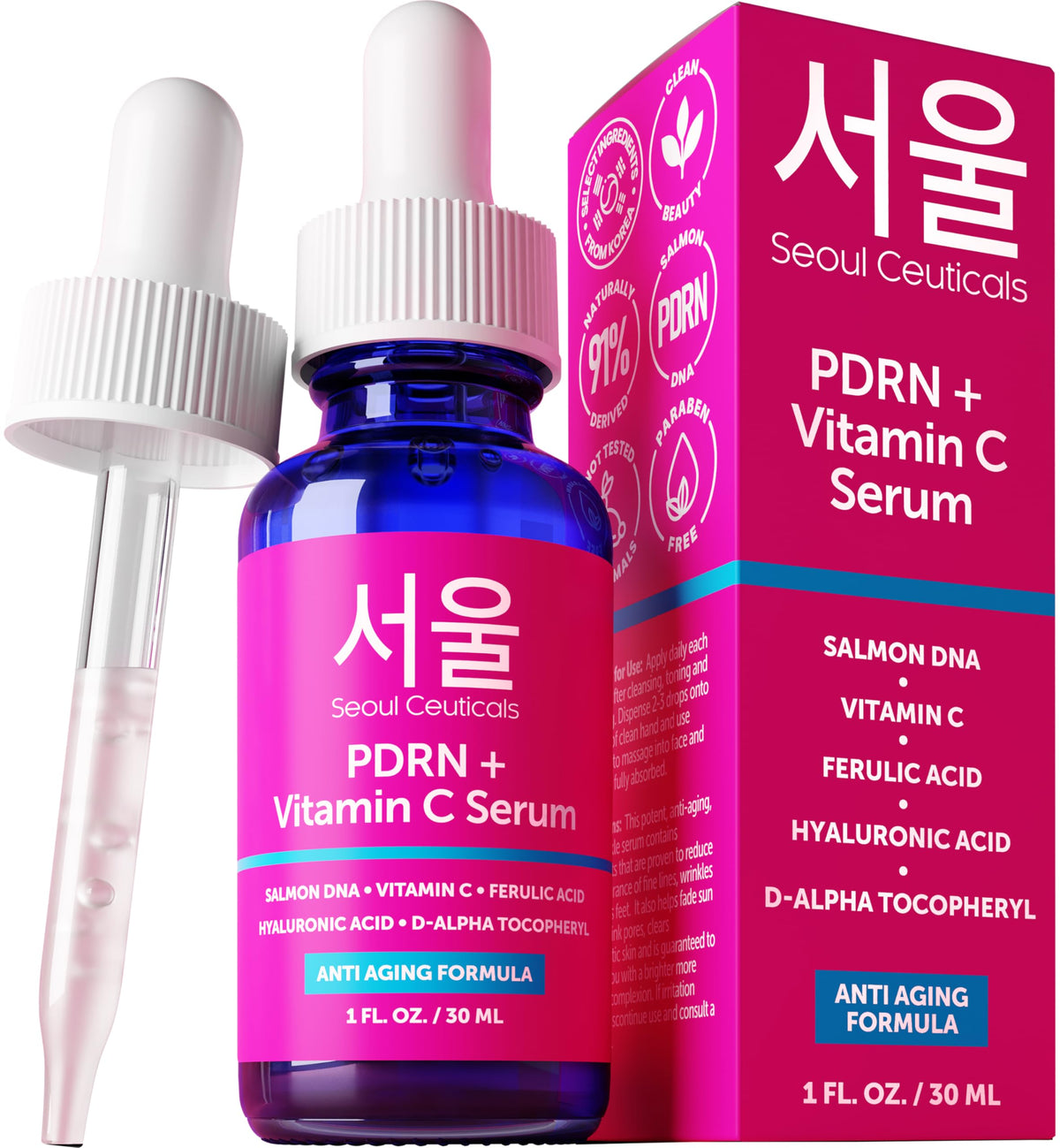 SeoulCeuticals front packaging showing product and benefit of brightening