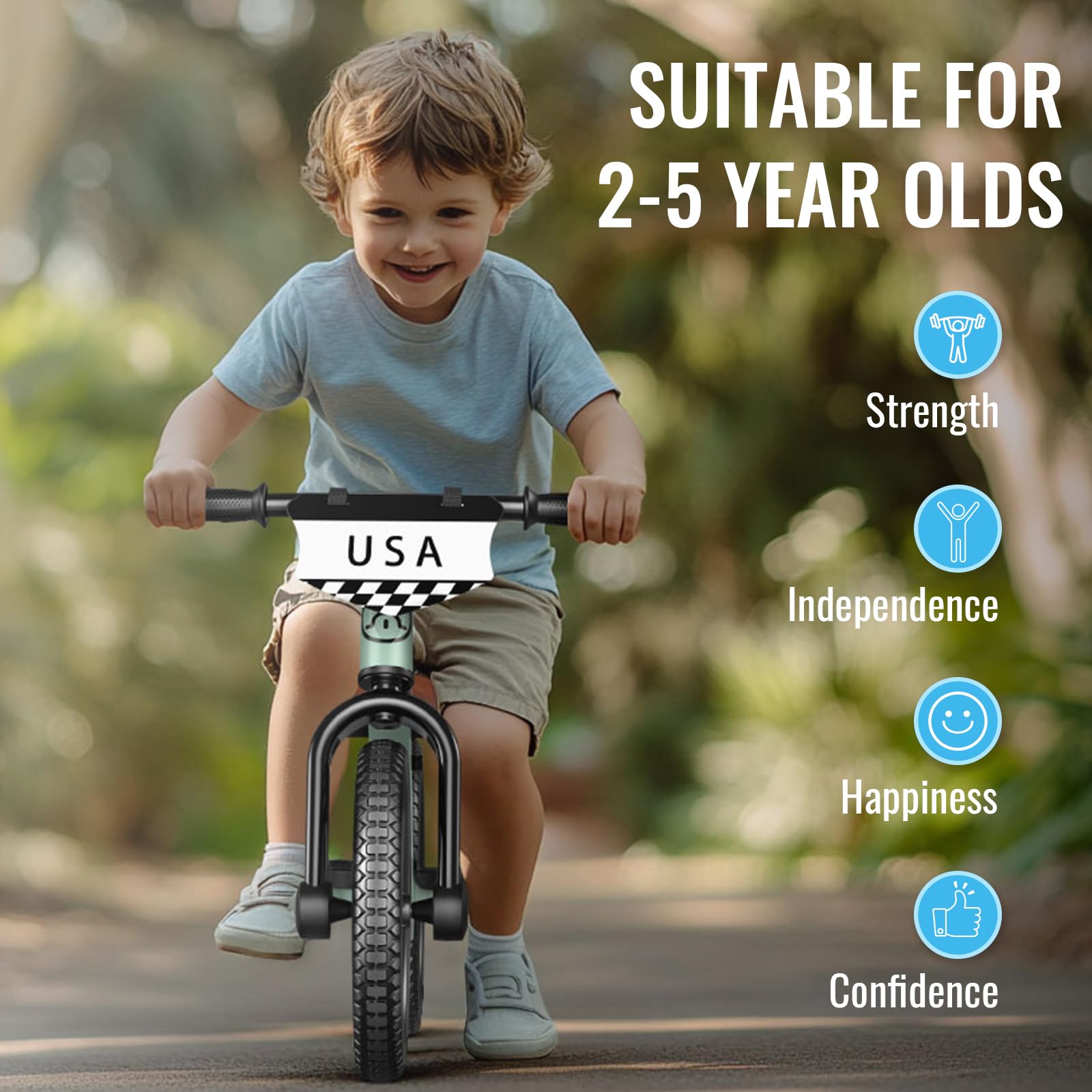 SEREED child riding in park demonstrating confidence and outdoor exploration