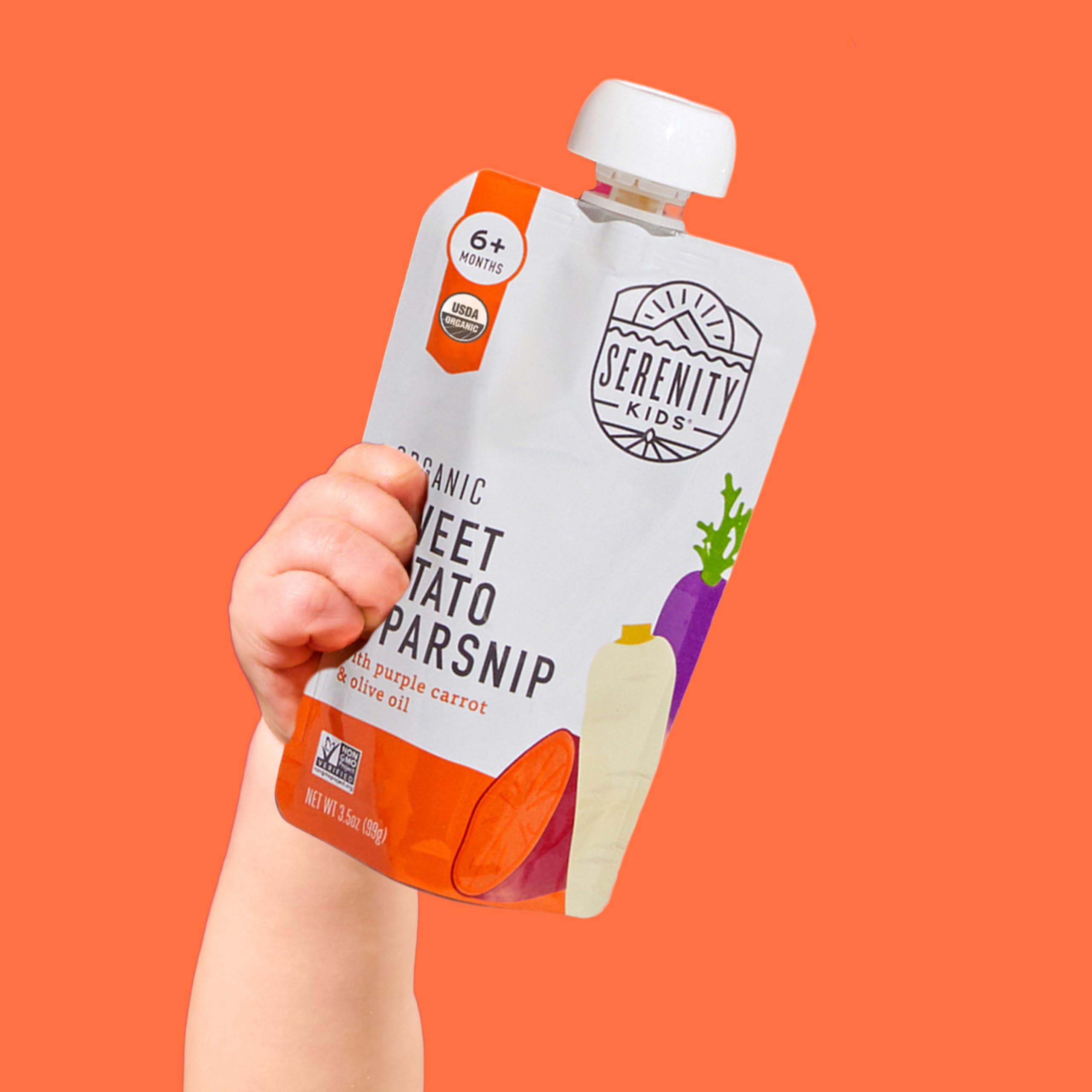 Serenity Kids package with TerraCycle recycling badge visible, eco-friendly disposal benefit