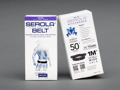 Serola worn under clothing demonstrating discreet, breathable support