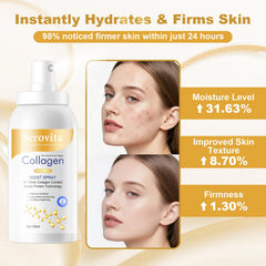 Serovita mist texture on skin illustrating fast absorption