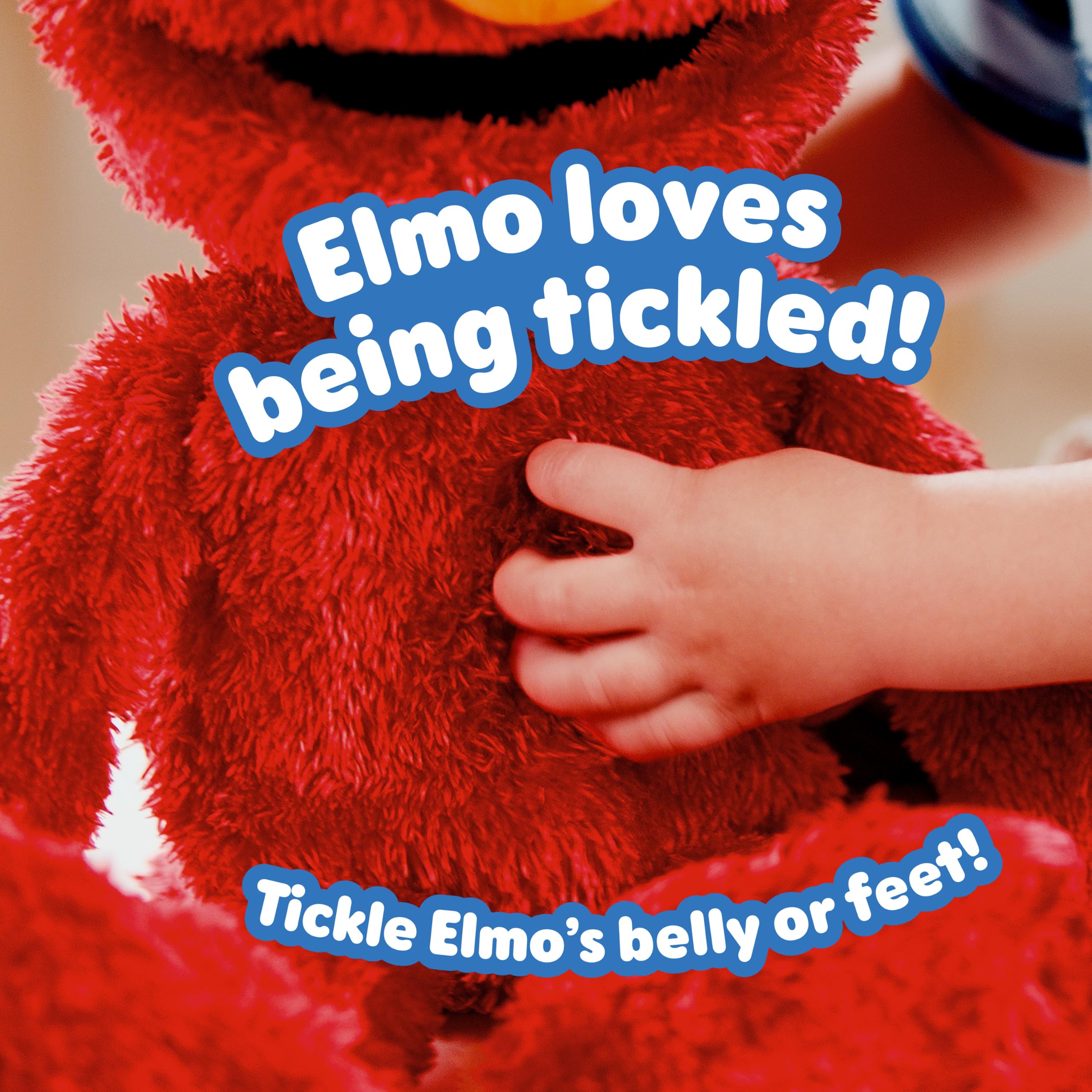 Sesame Street Elmo battery compartment view highlighting secure adult-only access