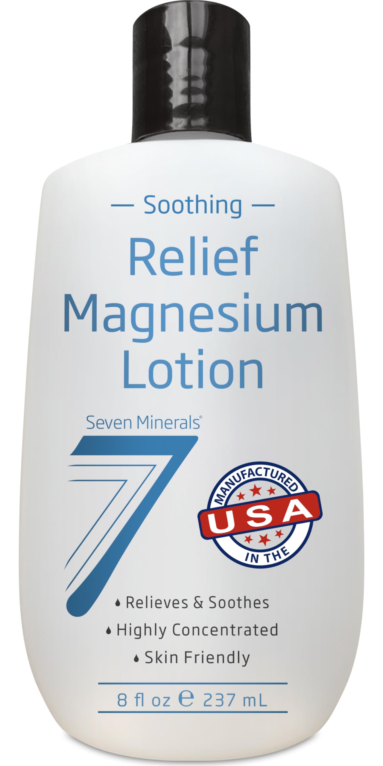 Seven Minerals front packaging showing bottle and calming benefit